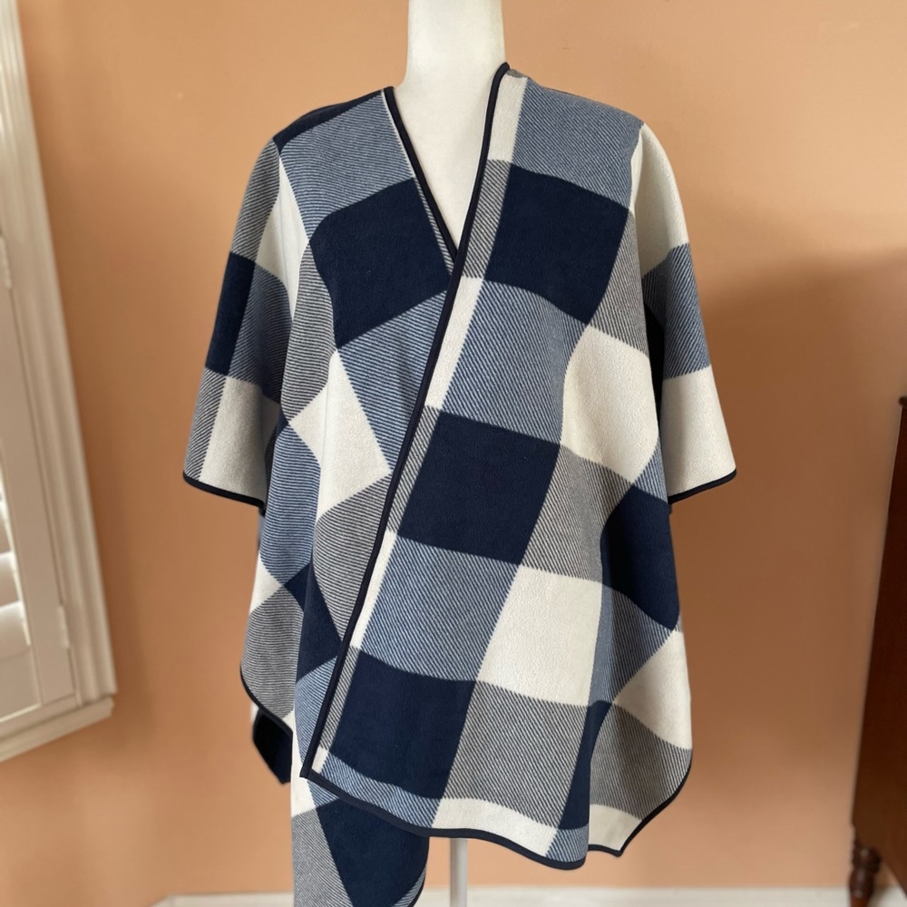 Cozy Oversized Soft Flannel Wrap Cape